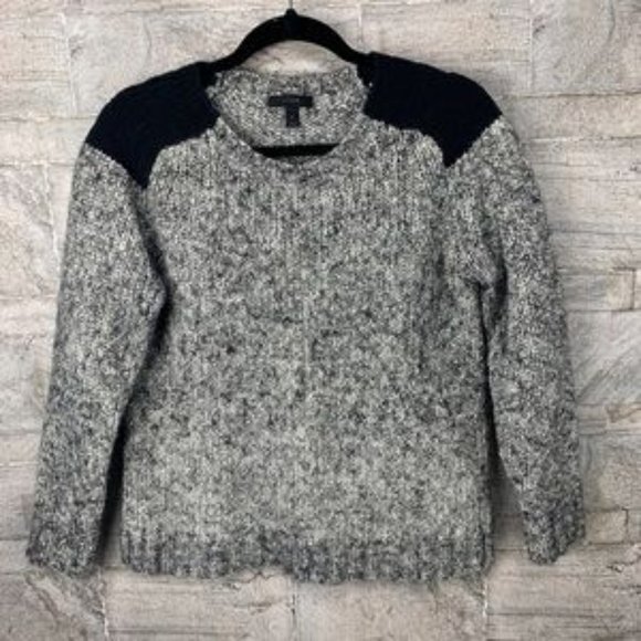 J.Crew. Marled colorblock-shoulder sweater Mohair - Picture 3 of 7